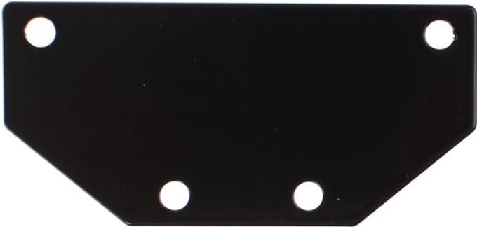 bevestigingsplaatje voor reflector zwart 9,5 x 4,5 cm