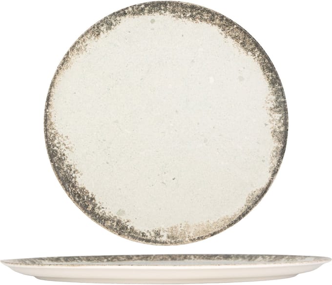 Kütahya Porselen Pizzabord - Rustiground - Porselein - 31 cm - set van 2