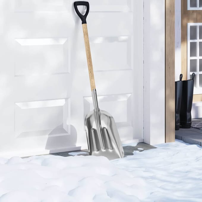 vidaXL - Schep - zilver - 29 - x - 122 - cm - Aluminium