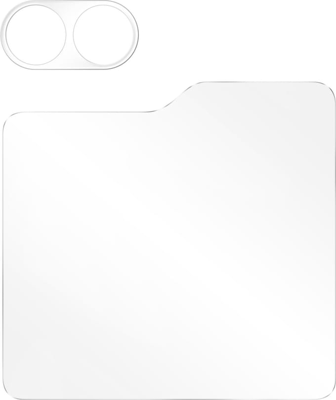 iMak, Screenprotector geschikt voor Samsung Galaxy Z Flip 5 - Tempered Glass & Lens Protector, Transparant