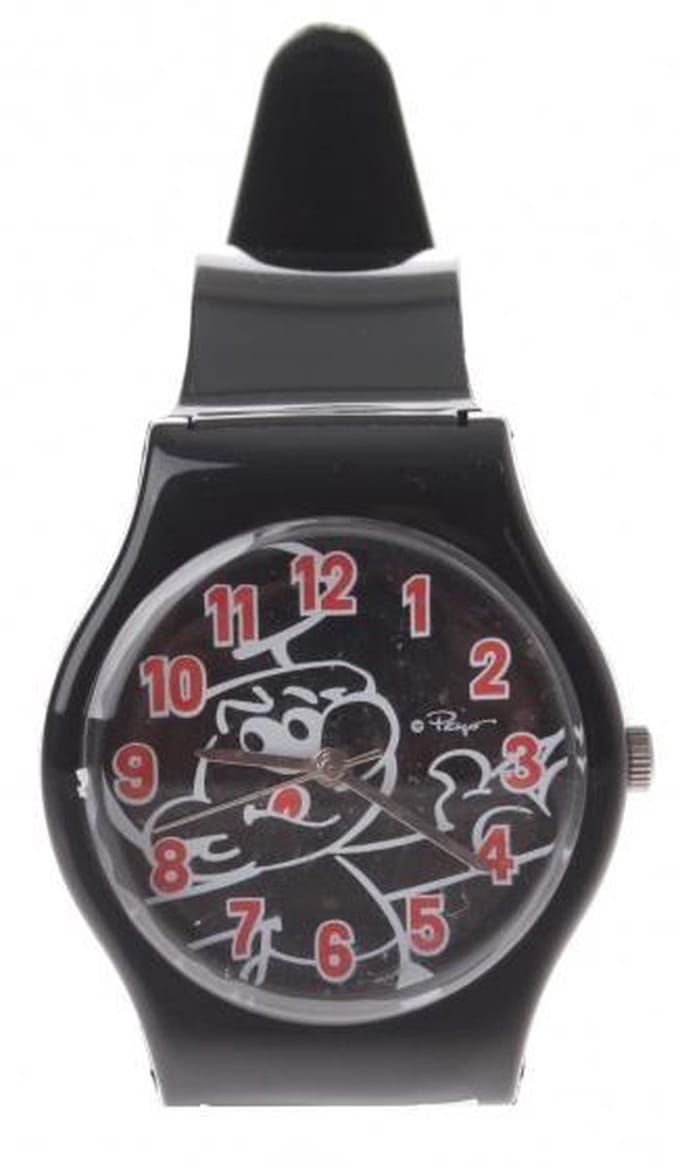 Kinderhorloge Smurfen - Zwart