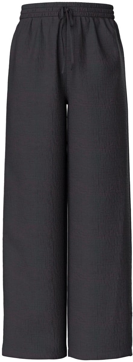 Pieces Wide leg broek PCSASTINA HW musselin