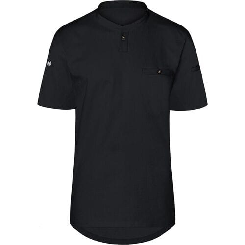(6 stuks) KARLOWSKY Korte Mouw Heren Werkshirt Performance - Zwart - maat: L