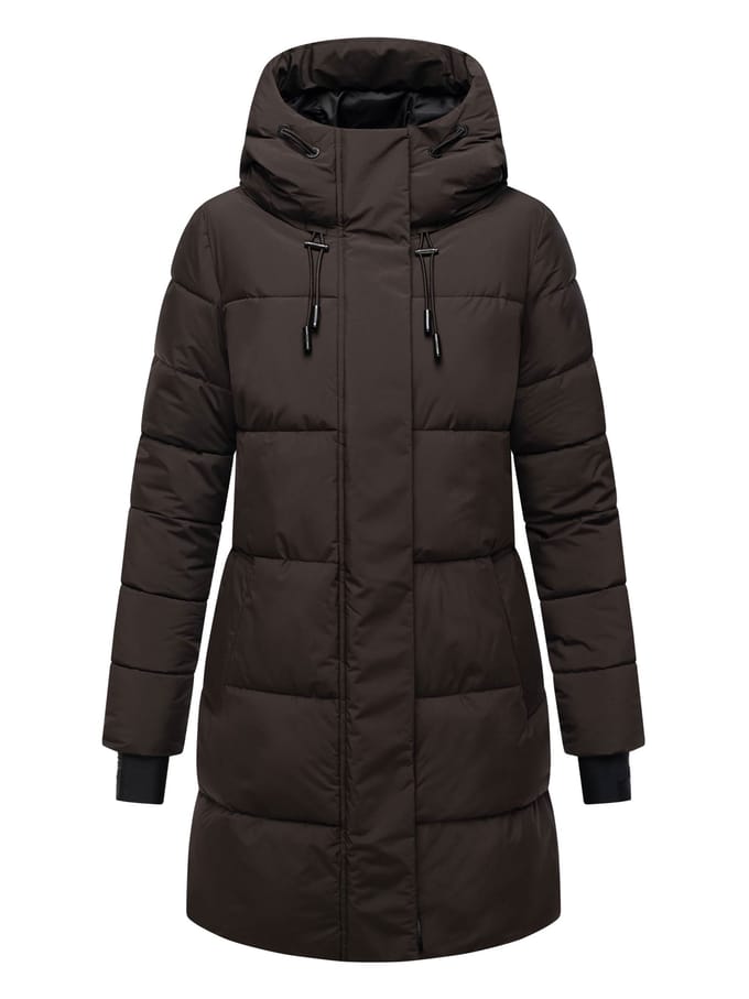 Marikoo dames winterjas met capuchon & fleecevoering – Kaituu