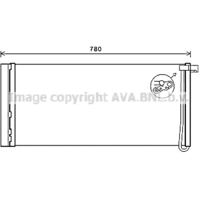 Condensator, airconditioning AVA COOLING PR5083D AVA