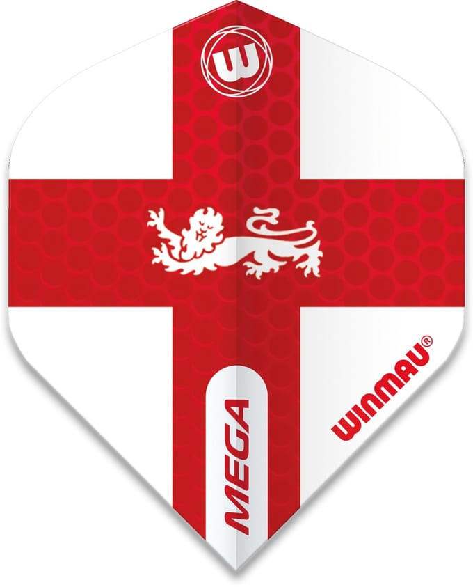 Winmau Mega Standard England dartvluchten