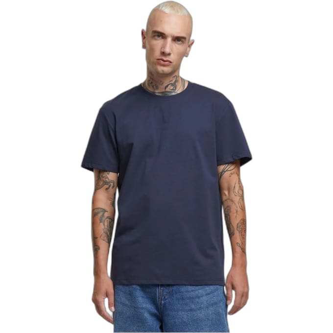 Urban Classics - Sorona Regular Heren T-shirt - M - Donkerblauw