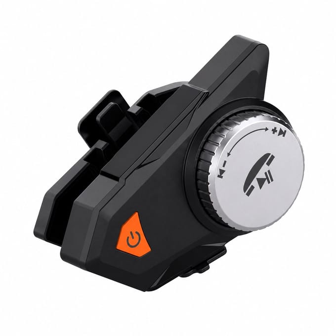 DrPhone MotoCom Bluetooth Motorhelm Headset – Bluetooth 5.4 – IPX6 – Handsfree Bellen – USB-C – Zwart