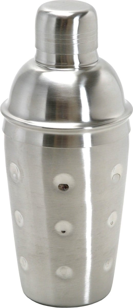 Cocktailshaker 3 delen - RVS met zeef - 500 ml.