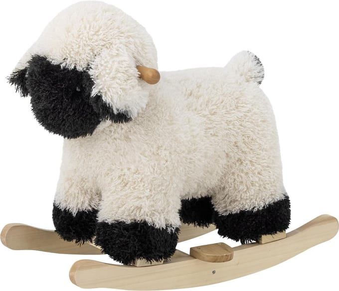 Bloomingville Mini Dolly - Sheep Rocking Toy White