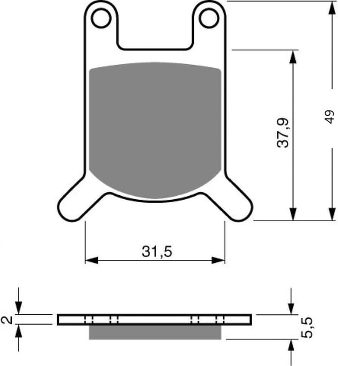 Plaquette de frein Brembo pour Scooter Malaguti 50 Watercooled 1982 AVG Neuf