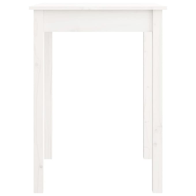 vidaXL - Eettafel - 55x55x75 - cm - massief - grenenhout - wit