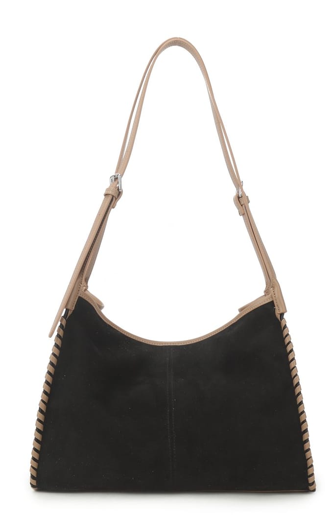 Giuliano kunstlederen suede schoudertas Mirren - Dames - Zwart