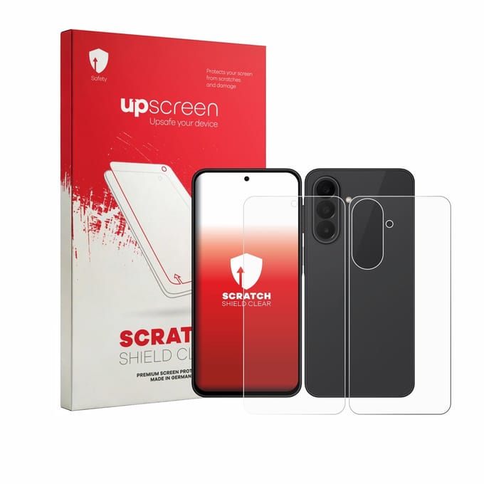 upscreen - Screenprotector voor Samsung Galaxy A27 5G (Voor+Achter) - Folie Beschermfolie transparant