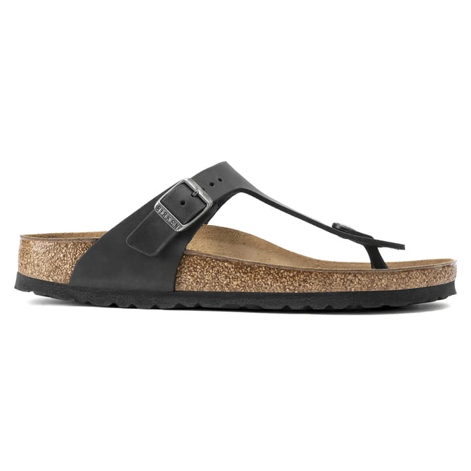 Birkenstock Gizeh Slippers Black Regular-fit | Zwart | Nubuck | Maat 38 | 0845251