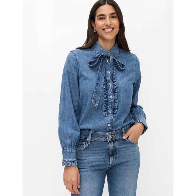 Brax Dames   Style VICTORIA, denim blauw regular, maat 34