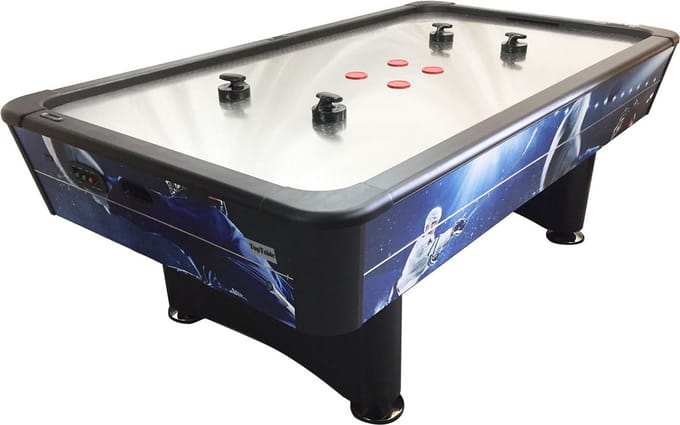 TopTable Typhoon Pro Metal-line Print/RVS Airhockeytafel 7FT