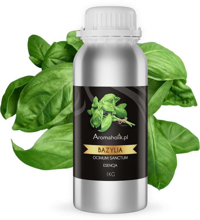 Aromaholik - Basilicum Etherische Olie - 100% Natuurlijke Essentie - 1 kg/L - Verfrissend Aroma