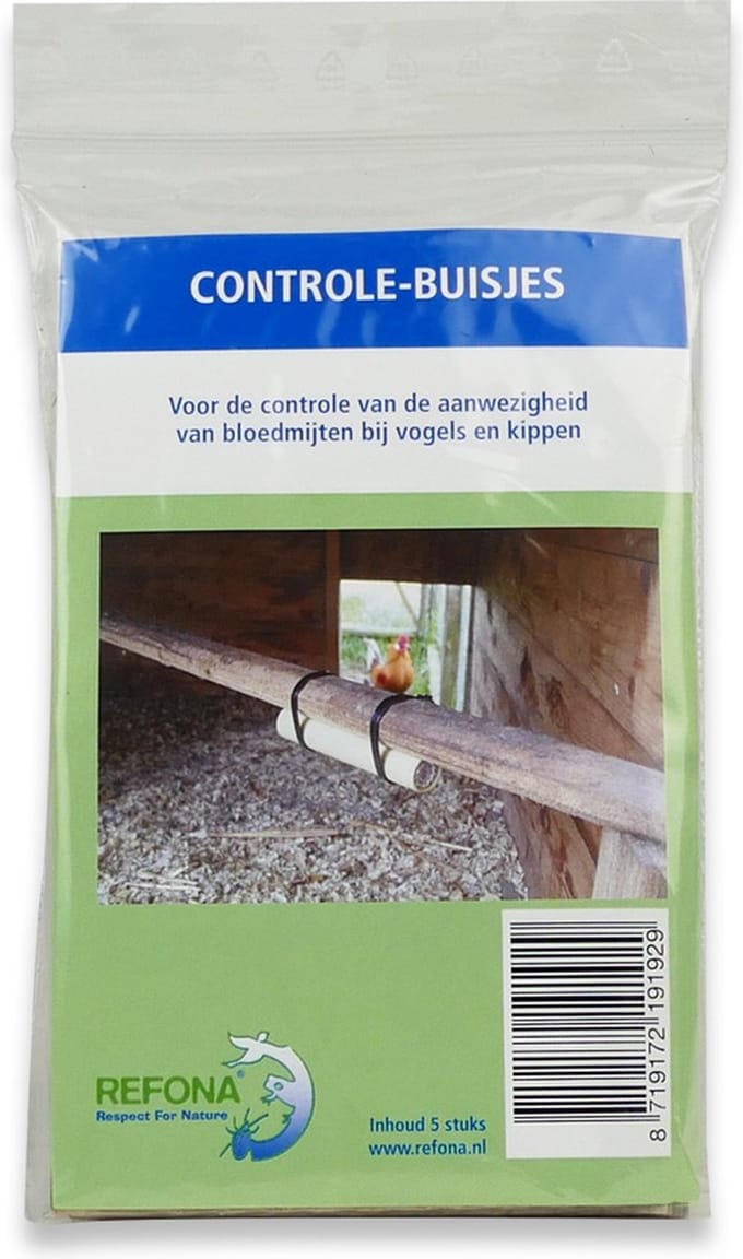Refona Controle buisjes voor mijten en luizen (5 stuks)