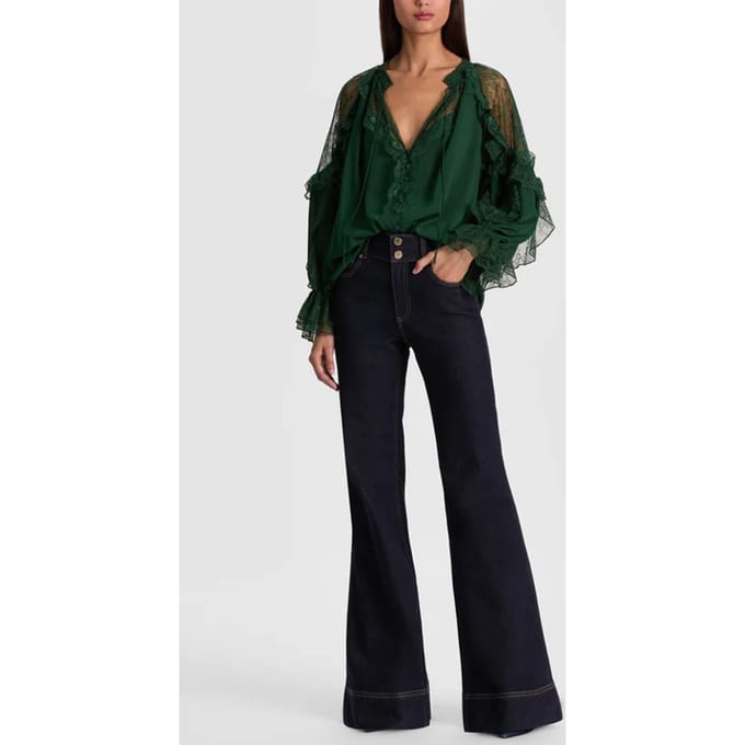 Alice + Olivia Groene hemden