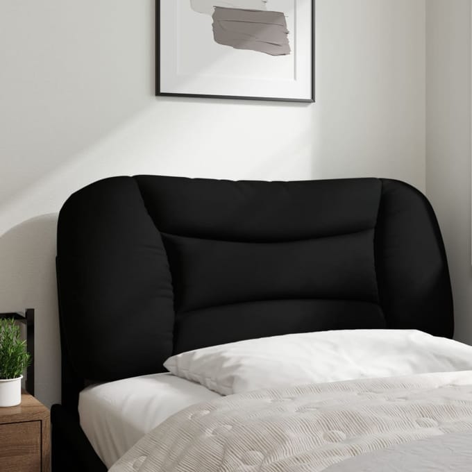 vidaXL - Hoofdbordkussen - "Hvar" - 80 - cm - stof - zwart