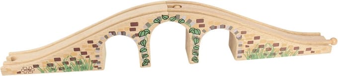 Bigjigs Wooden Rails - 3 Arch Bridge