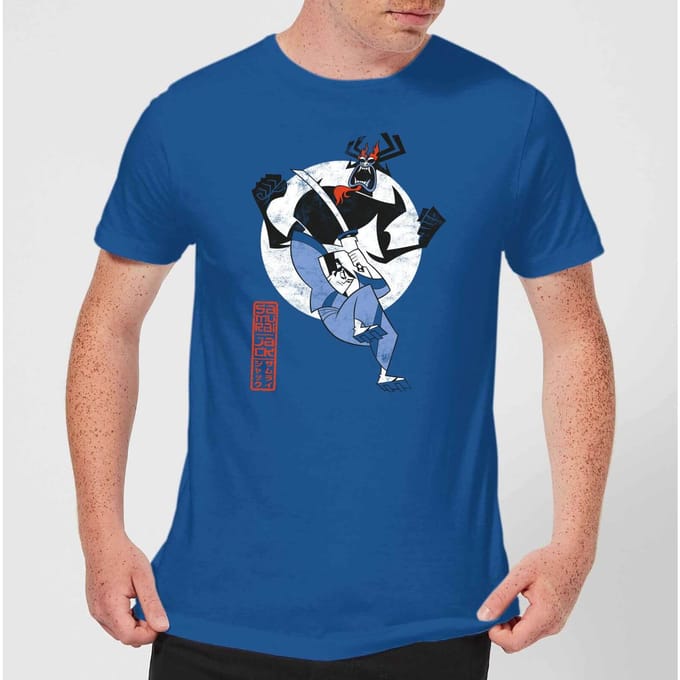 Samurai Jack Eternal Battle Men's T-Shirt - Royal Blue - S