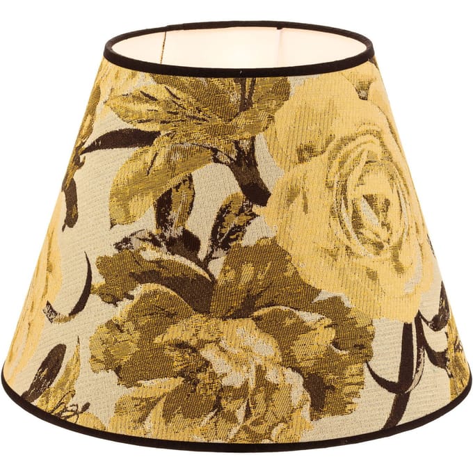 Duolla kap Sofia hoogte 25 cm, bloemenpatroon geel
