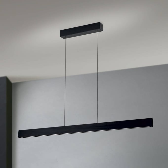 ORION Hanglamp Tara, zwart, lengte 120 cm, aluminium/staal