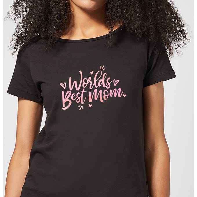 Worlds Best Mom Women's T-Shirt - Black - 3XL