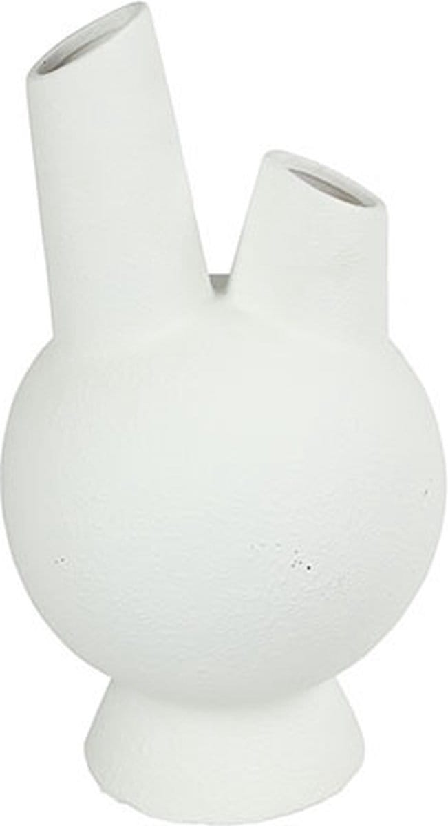 Countryfield Vaas Antonie aardew L24,5B24,5H43,5CM wit