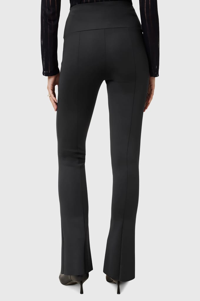 AllSaints Ryla Trouser Black Größe: 6 | Ausgestellte Hosen Outlet | Damen | Schwarz
