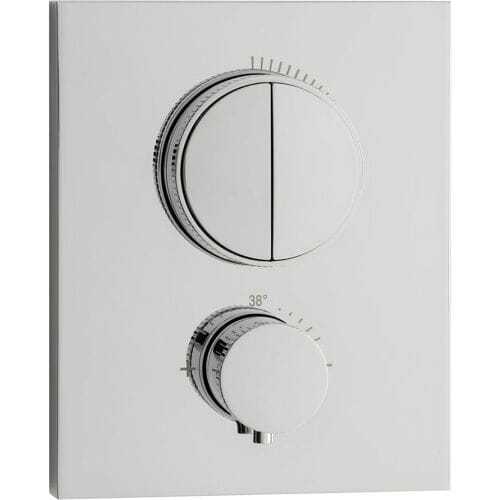 Herzbach concealed thermostat PUSH square 2 consumers 11.803050.2.01