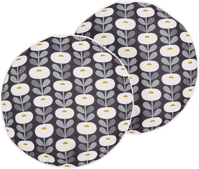 VALSORDA - Tuinkussen set van 2 - Lichtgrijs - 40 cm - Polyester