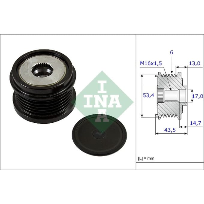 Schaeffler Ina Generator vrijloop INA 535 0237 10