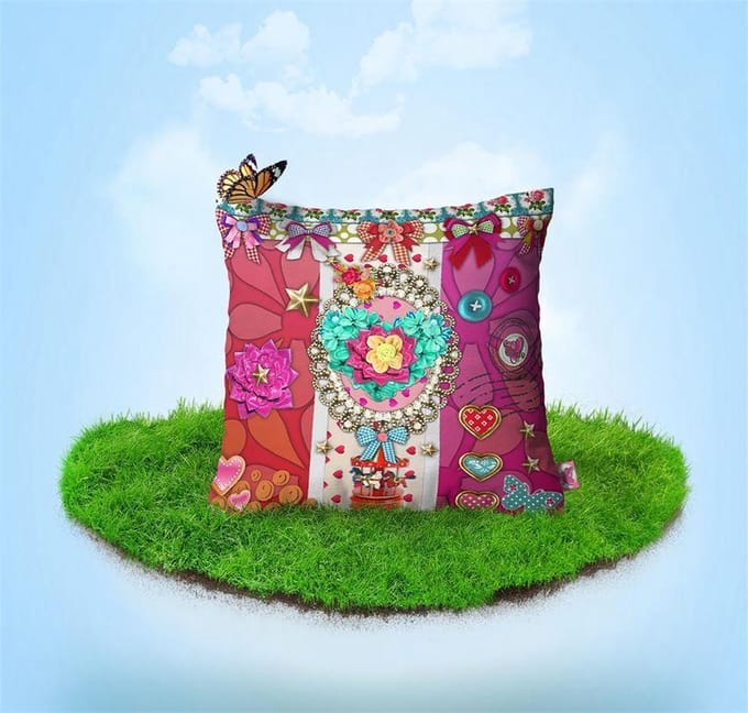 So Cute Ruby Sierkussen 50x50 - Multi