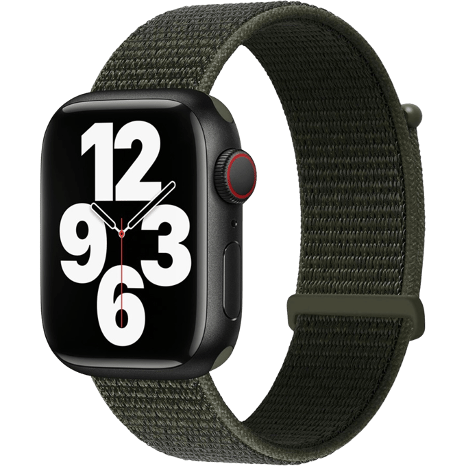 Kalebol Apple Watch Nylon Bandje 41-42mm Groen