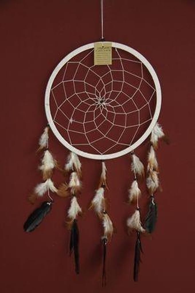Dromenvanger / Dreamcatcher Ø26cm zonder kleintjes  - naturel