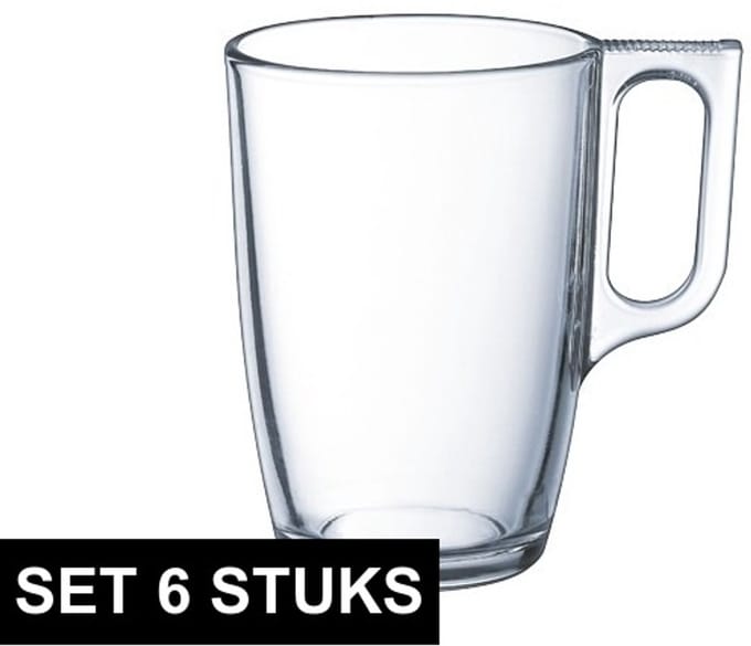 Theeglazen set - 6 stuks - 320 ml