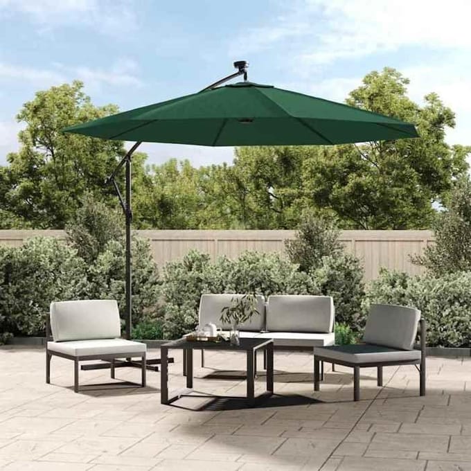 Maison Exclusive - Toile de Rechange pour Parasol Vert 350 cm groen