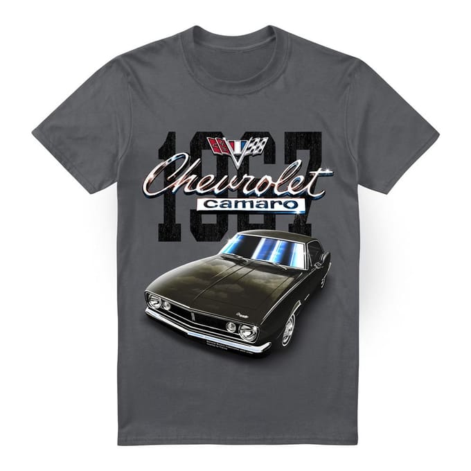 Chevrolet Unisex Volwassen Camaro Classic T-shirt L houtskool