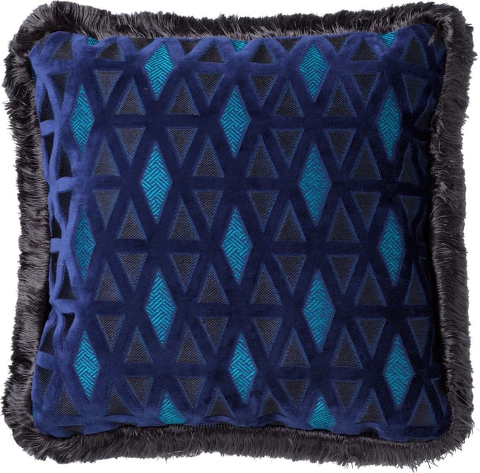 BARON | sierkussen 45x45 cm | Insignia Blue | blauw | Hoii | met duurzame kussenvulling