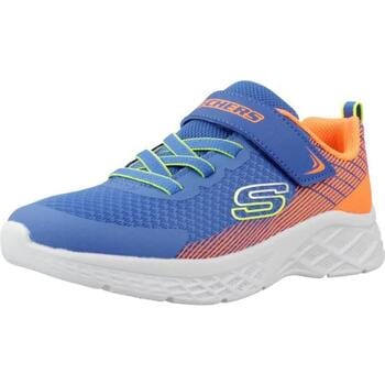 Skechers Microspec II kinder sneakers blauw - Maat 36 - Uitneembare zool