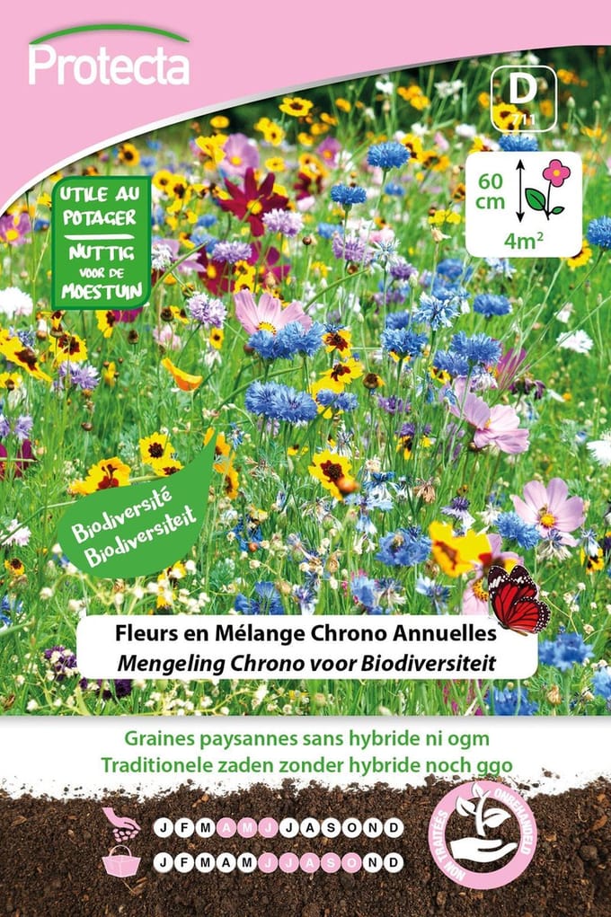 Protecta Bloemen zaden: Mengeling Chrono voor Biodiversiteit
