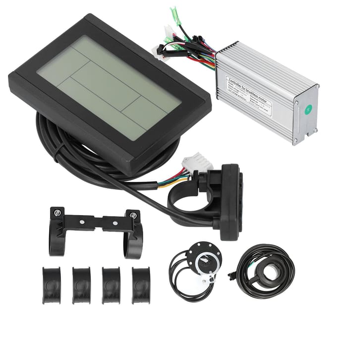 Elektrische Fiets Controller Ombouwset met voor KT?LCD3 Display voor 36V48V 500W Motor gray