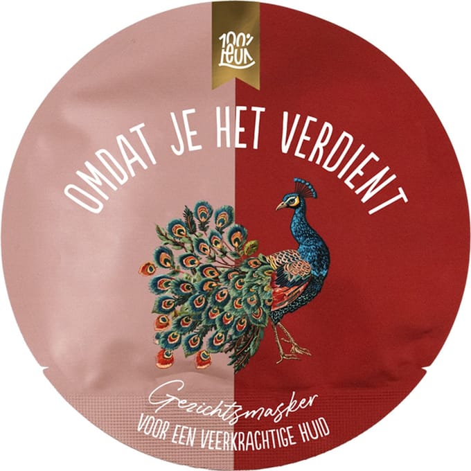 100%LEUK - Gezichtsmasker - Omdat je het verdient