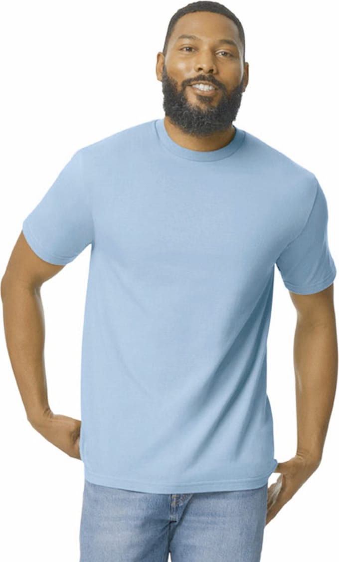 Gildan Heren-T-shirt Softstyle Midweight GI65000 - light blue - M