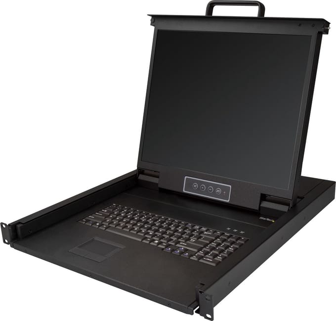 StarTech.com 1U 19" Rackmount LCD Console - USB + PS/2 - KVM console - 19"