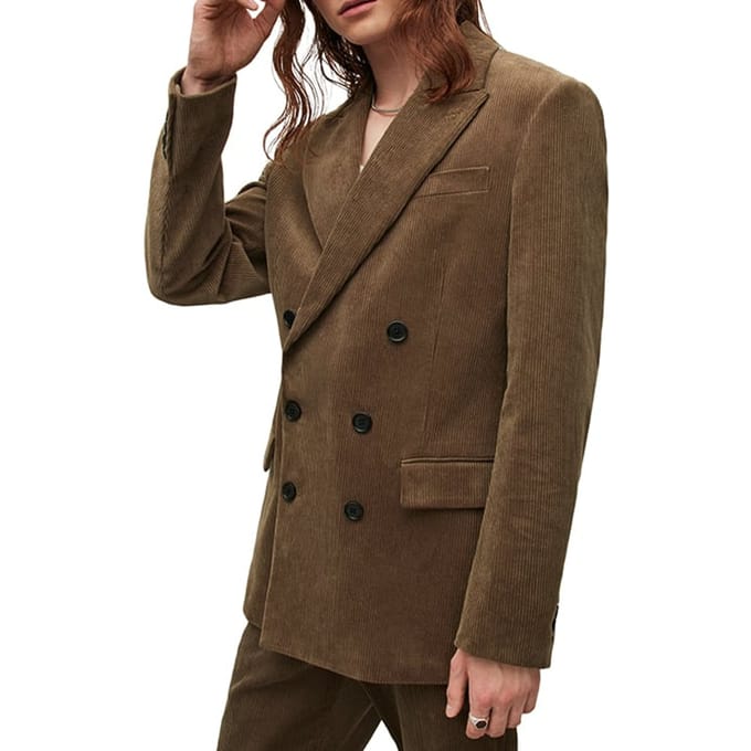 AllSaints Busco Blazer Worn Brown Größe: 36 | Blazer Outlet | Herren | Braun