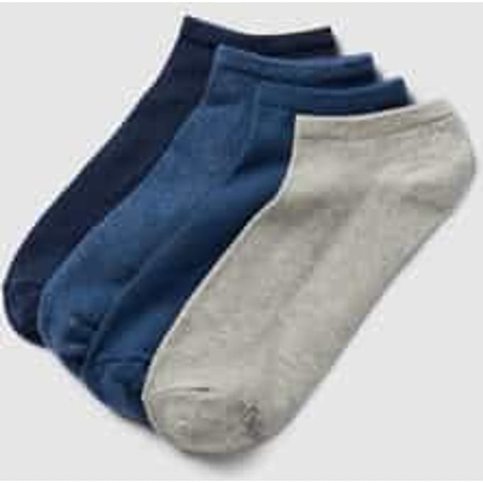 Sneakersokken met stretch in een set van 4 stuks